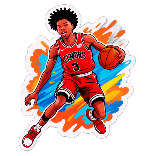 Action-Packed Dunk Sticker