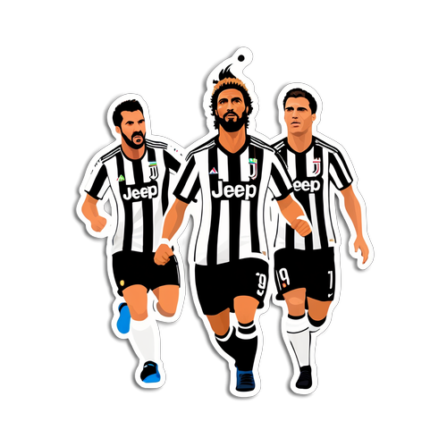 Scopri l'Adrenalina! Juventus: I Campioni in Azione - Sticker Imperdibile!