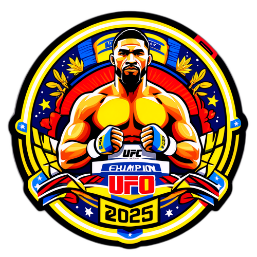 Conception d'autocollant pour UFC Noche 2025