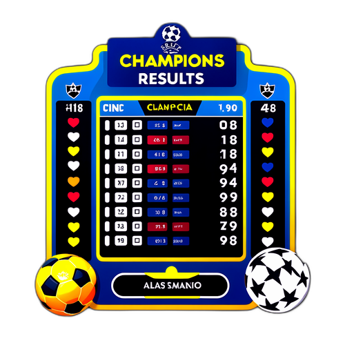 Stiker Keputusan Liga Juara