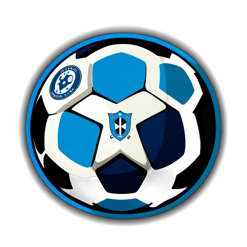 Diseño de balón de fútbol con colores de CSA y Grêmio