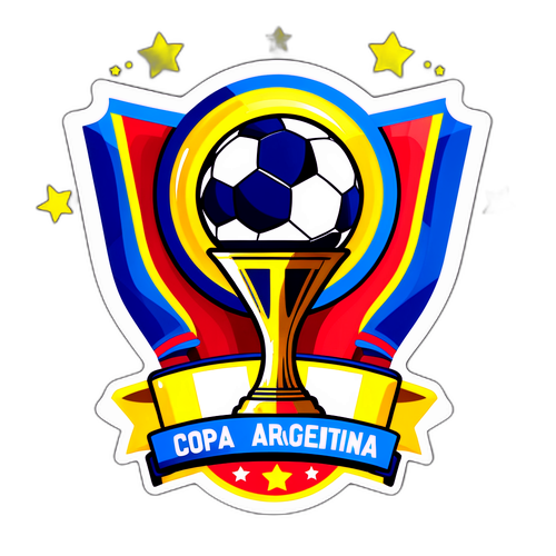 Diseño de sticker celebrando la final de la Copa Argentina