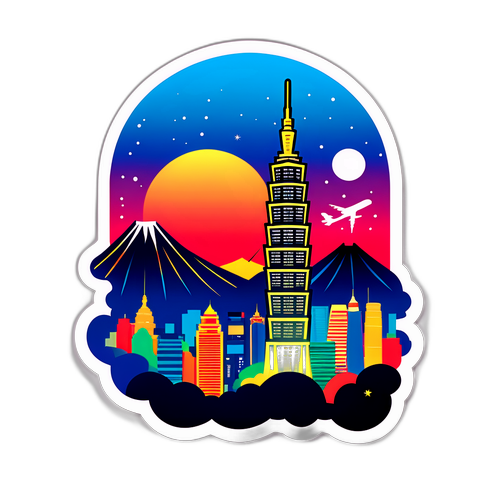 Label Inspirasi Skyline Taipei