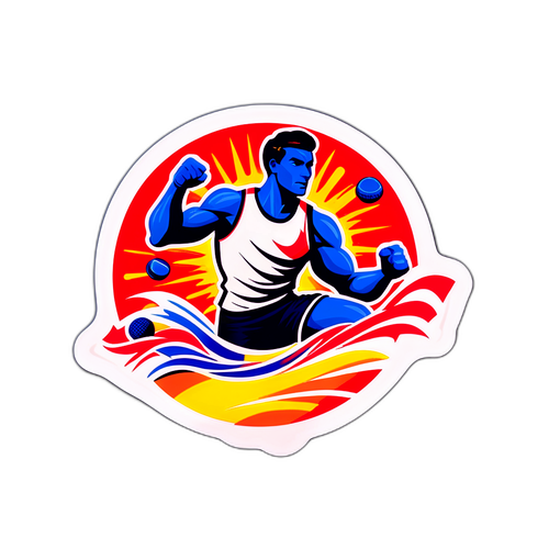 国家运动会活力与竞争精神贴纸