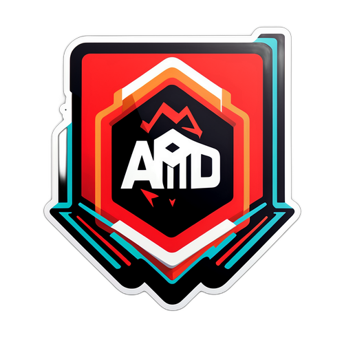 AMD股票價格動態貼紙