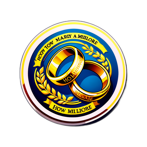 Para złotych obrączek z napisem 'Jak poślubić milionera'