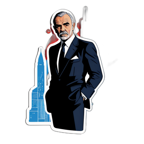 Sean Connery Bond Sticker