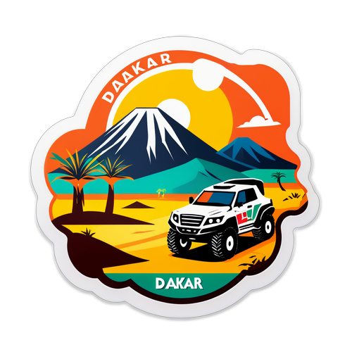 Stickers à thème Dakar 2025