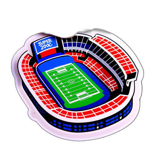 Fotballstadion opplyst om natten for Super Bowl 2026