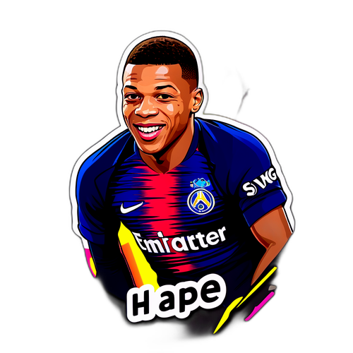 Наклейка с Килианом Мбаппе