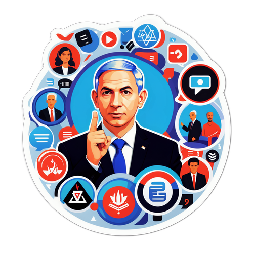 גרסה futurיסטית של יאיר נתניהו במרכז סמלים דיגיטליים