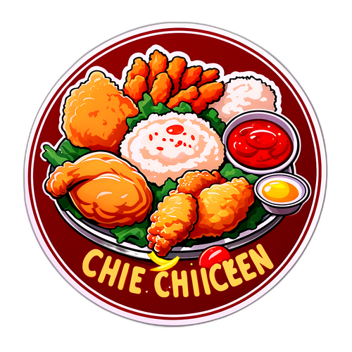 美味炸雞貼紙