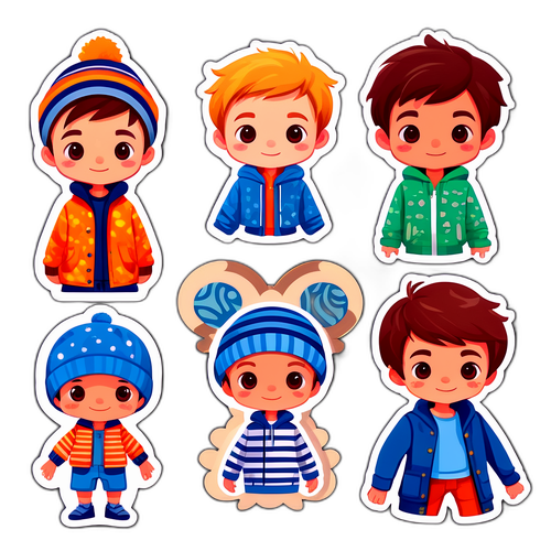 สติกเกอร์เด็กชาย