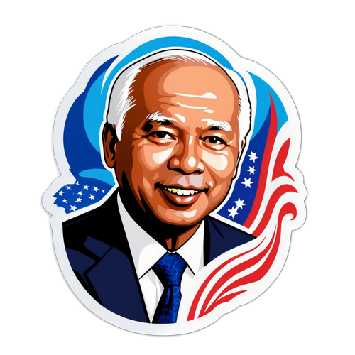 Pelekat Bertema Politik: Najib