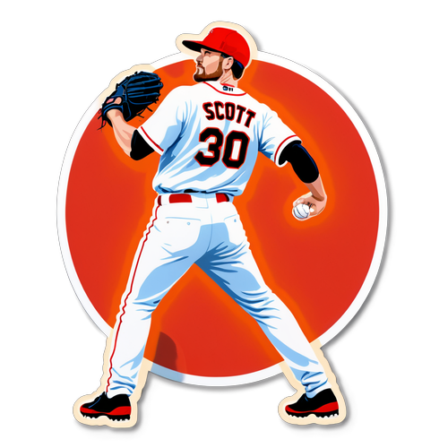 Dynamic Pitching Stance Sticker