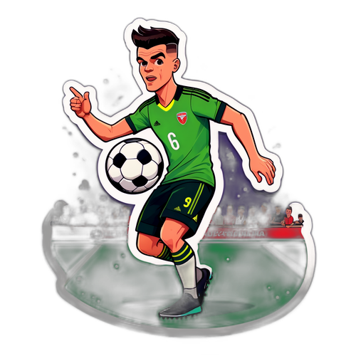 Karikatur Lucu Granit Xhaka Menggiring Bola
