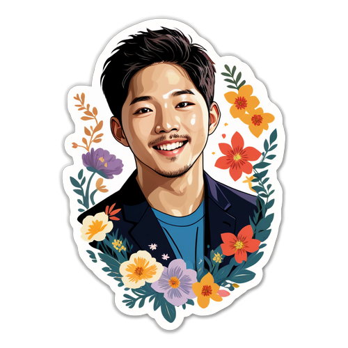 Enchanting Elegance: Song Joong-ki's Floral Portrait That Will Captivate Your Heart!