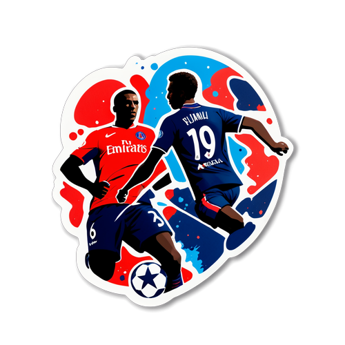 Stiker Sepak Bola PSG dan Arsenal