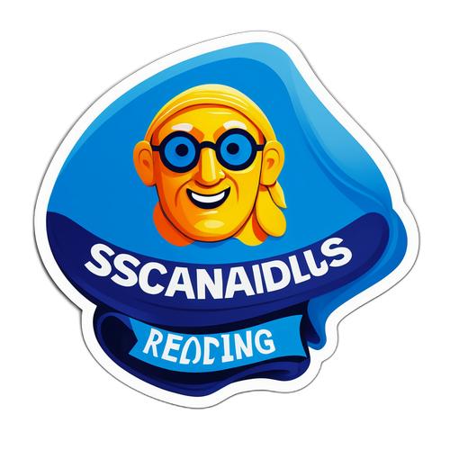 Sticker med Extra Bladet's logo og slogan