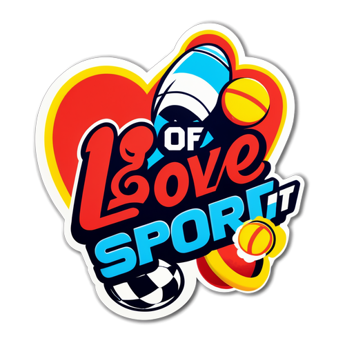 Voor de Liefde van Sport: Dit Stickerontwerp Maakt Sport nog Geweldiger!