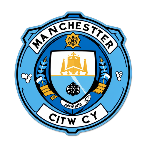 Diseño de un adhesivo de Manchester City