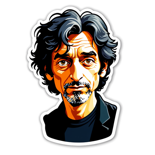 Autocollant inspiré de Neil Gaiman