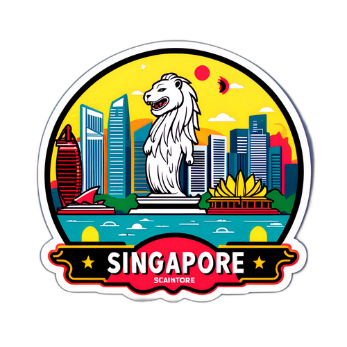 Sticker ya Kutembea ya Singapore
