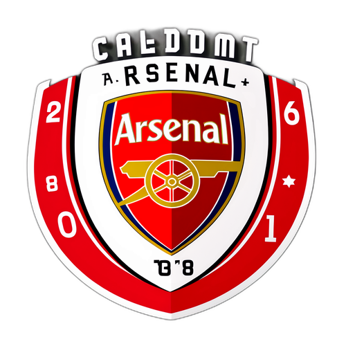 Stiker Emblem Arsenal dengan Motif Kalendar