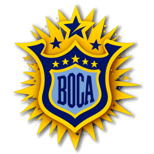 ¡La Grandeza de Boca Juniors Revelada! Descubre Este Impactante Sticker con Estrellas Doradas