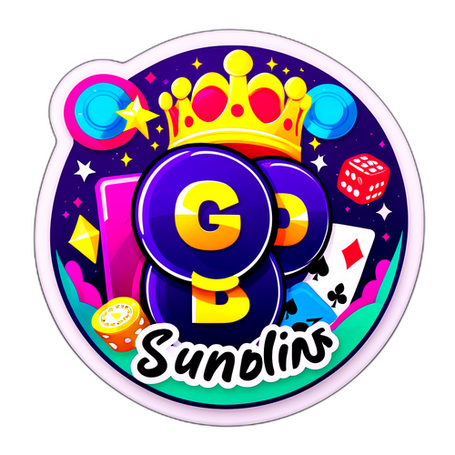 Stickere cu simboluri de jocuri de noroc și superbet