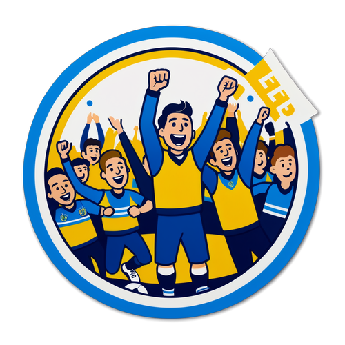 Leeds United Celebration Sticker