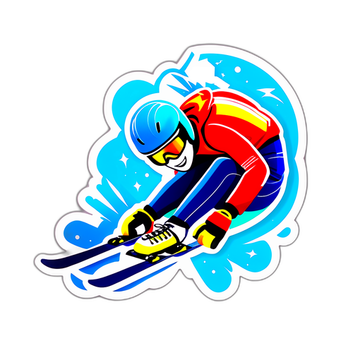 Glad firande rullskidåkare som representerar Celebrini