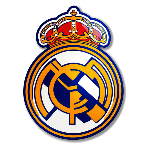 Logo minimaliste du club de football Real Madrid