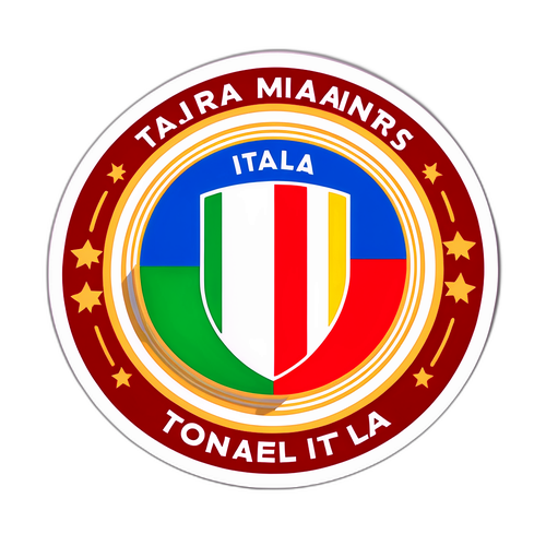 Sticker giải đấu Italia với biểu tượng đặc trưng của Serie A