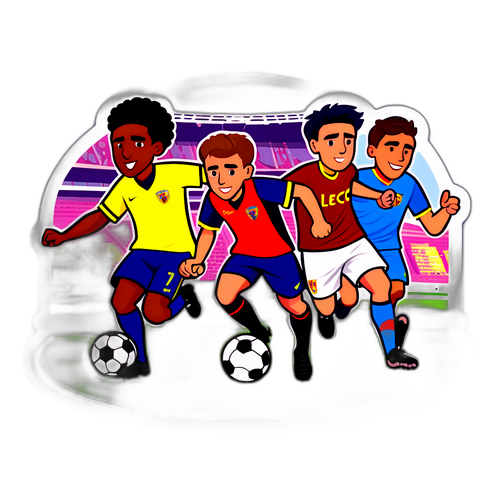 Representasi Kartun Pemain Lecce dan Cagliari