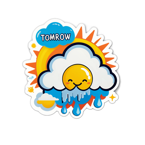 Wettervorhersage Aufkleber