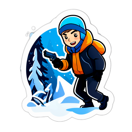 Aufkleber aus 'Tatort Schwarzer Schnee'