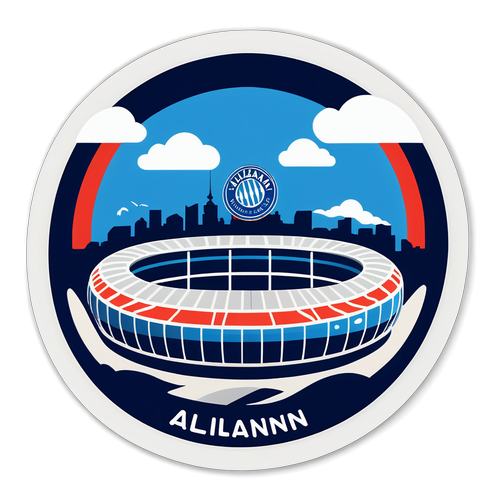 Moderne klistremerke av Allianz Arena