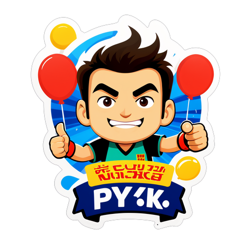 สติกเกอร์สำหรับการแข่งขัน MI vs PBKS ในคืนที่แฟนๆ เชียร์อย่างมีความสุข