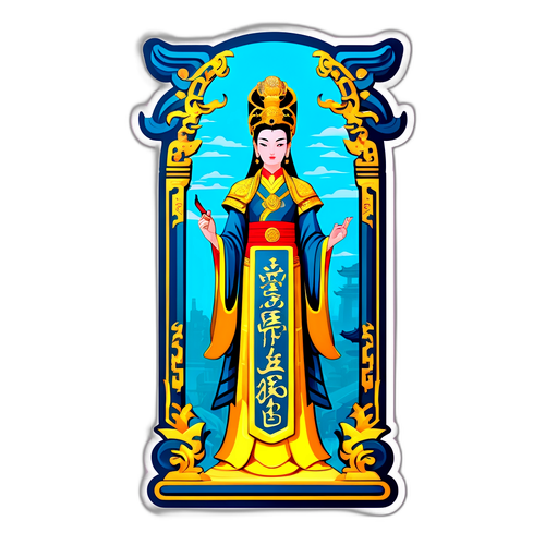 武则天石碑神秘贴纸