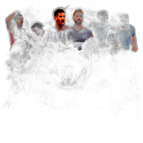 Креативний графічний колаж найкращих моментів Прем'єр-ліги