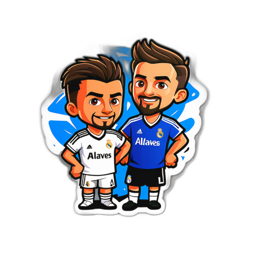 알라베스와 레알 마드리드 협업 스티커
