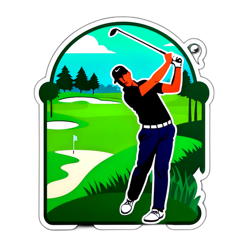 Golf-Temat Klistermärke för PGA Tour