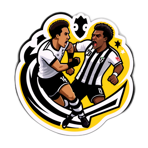 Desain Stiker Dramatis Pertandingan Vasco vs Botafogo