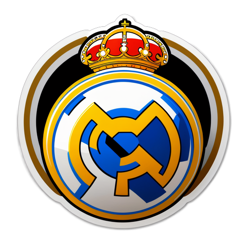 Discover the Glamour of Soccer: A Stunning Real Madrid Sticker You Can't Resist!