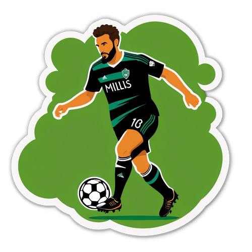 MLS Futbolcu ve Top Stickerı