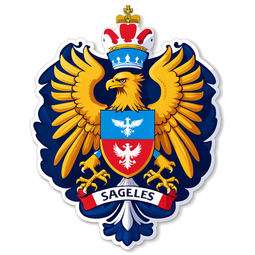 Luxemburgische Flagge und nationale Symbole Aufkleber