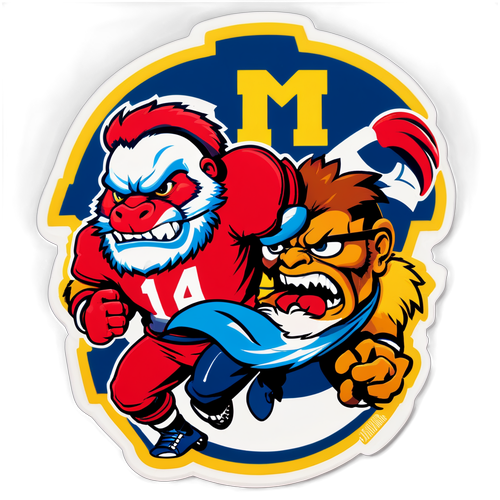 Epic Showdown: Michigan vs Indiana - The Fierce Rivalry Comes Alive with Bold Mascot Battles!