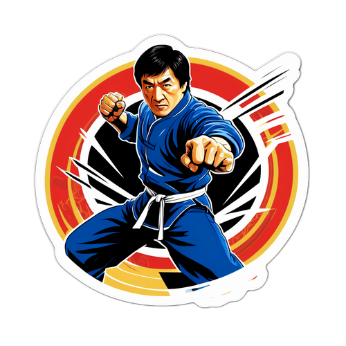 Jackie Chan Sticker