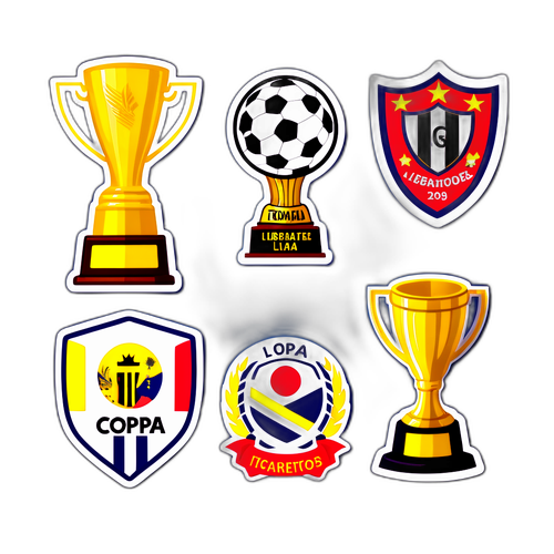 Sticker que resume la emoción de los partidos de la Copa Libertadores